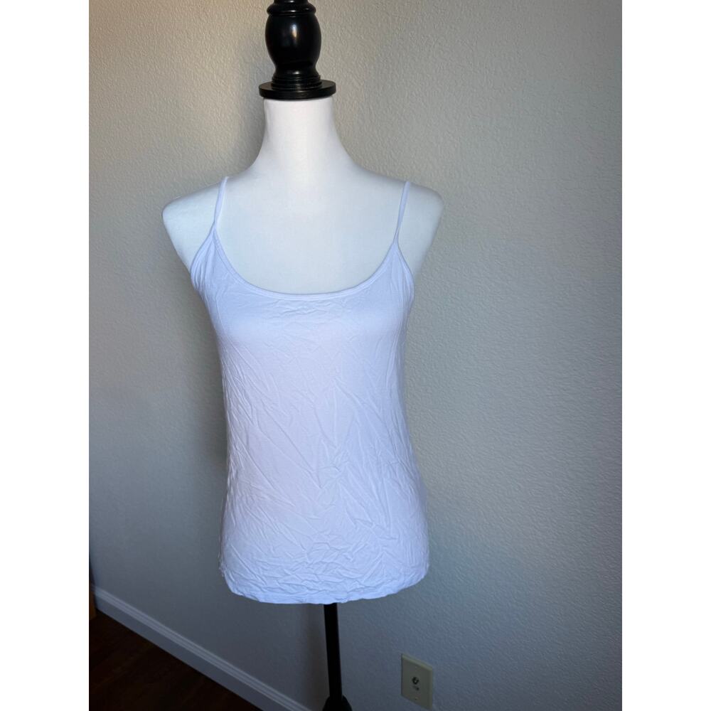 NWOT J.Crew Factory Layering Cami Tank Top White Medium AP581 - Picture 2 of 6